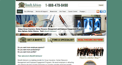Desktop Screenshot of benefit-advisors.com
